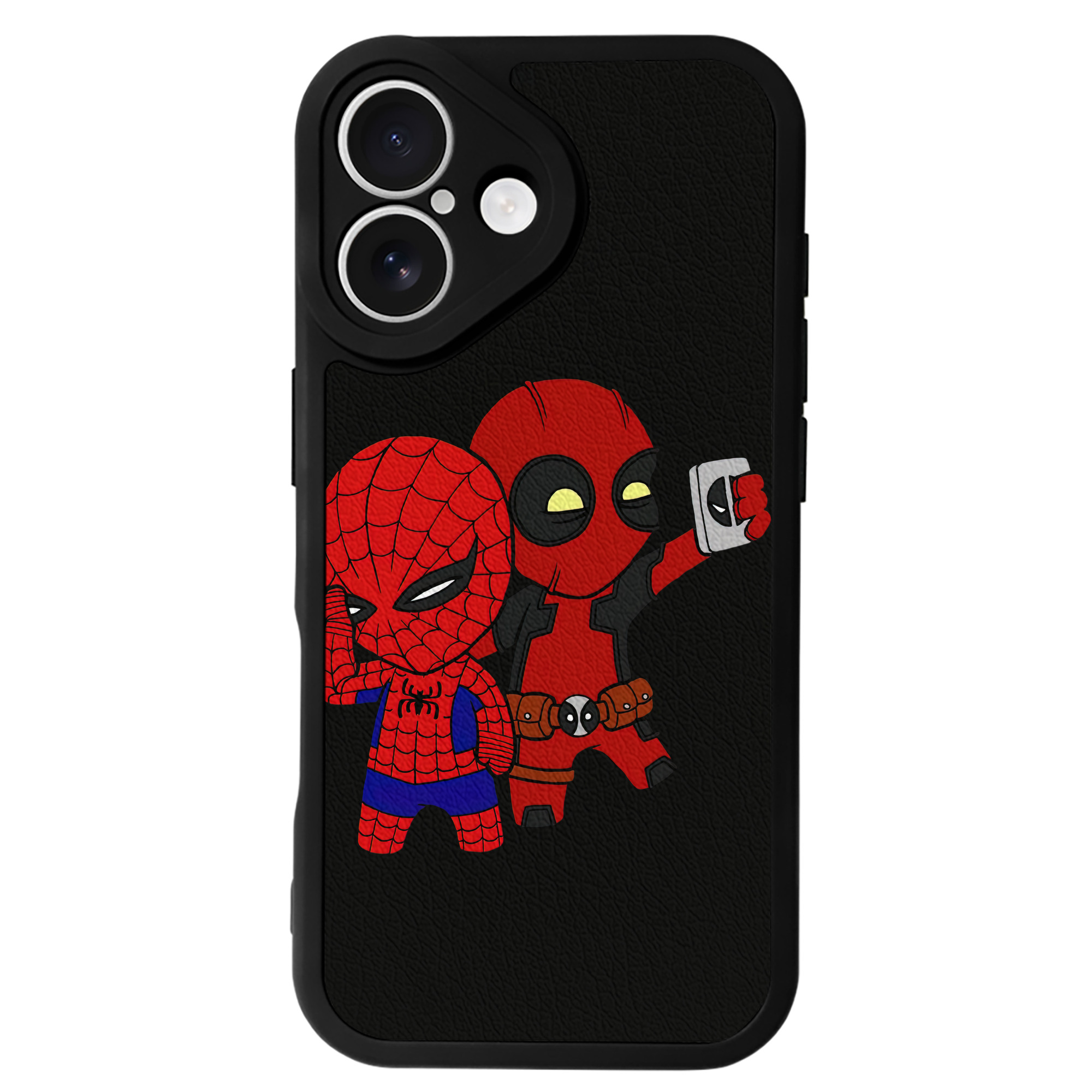 （画像用） Deadpool デッドプール 【iPhone 16シリーズ対応】シリコンスマホケース（レザー調） 材質：シリコン